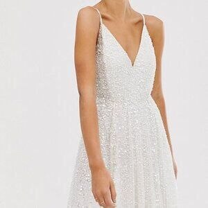 *NEW* ASOS Embellished Cami Midi Sequin Dress